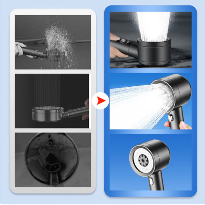 🚿 50% DE RÉDUCTION ! 🔥 Pomme de Douche Haute Pression 4 Modes – Filtre Intégré, Économie d'Eau & Installation Facile 💧