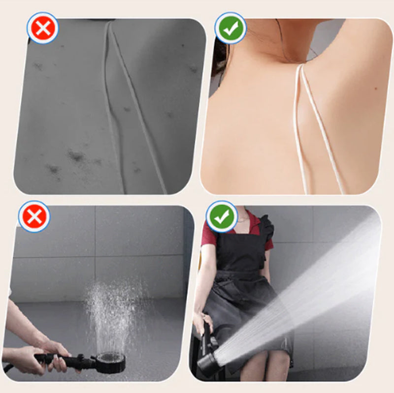 🚿 50% DE RÉDUCTION ! 🔥 Pomme de Douche Haute Pression 4 Modes – Filtre Intégré, Économie d'Eau & Installation Facile 💧