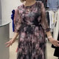 🌸50% de réduction🌸Robe élégante à volants en tulle fleuri pour femme