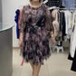 🌸50% de réduction🌸Robe élégante à volants en tulle fleuri pour femme