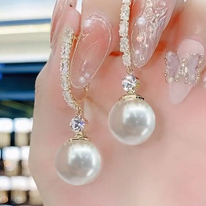 ✨️50% de réduction✨️Boucles d'oreilles pendantes élégantes et légères en fausses perles