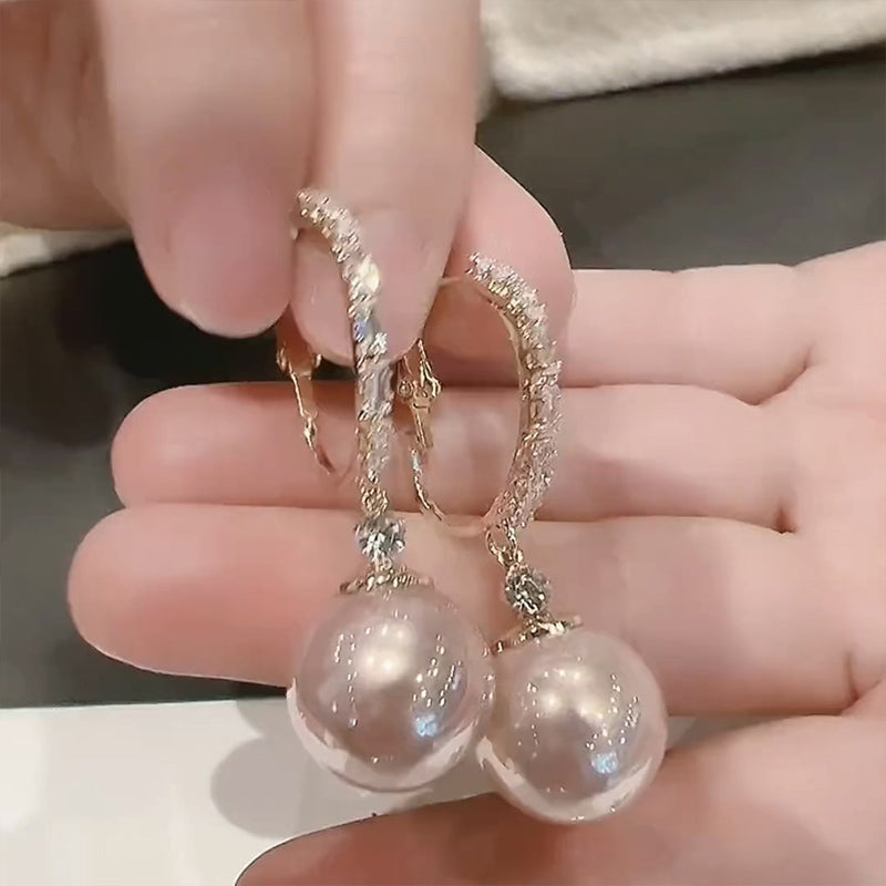 ✨️50% de réduction✨️Boucles d'oreilles pendantes élégantes et légères en fausses perles