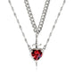 💥 Soldes du dernier jour -50 % 💖 Collier pour couple cœur et épée
