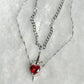💥 Soldes du dernier jour -50 % 💖 Collier pour couple cœur et épée