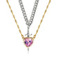 💥 Soldes du dernier jour -50 % 💖 Collier pour couple cœur et épée