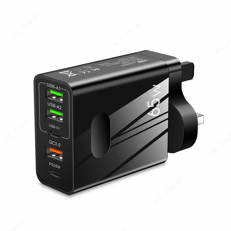 🎉Ventes chaudes - 50 % de réduction👍[Cadeau pratique] Chargeur rapide 65 W à ports multiples 5 en 1