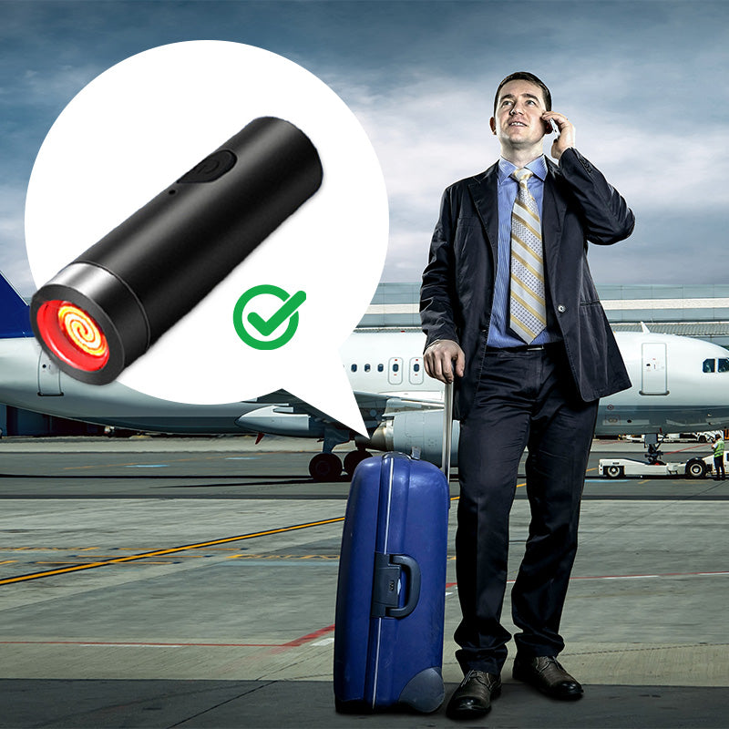 🔥Vente directe d'usine🔥Briquet à spirale sans flamme et coupe-vent avec porte-clés