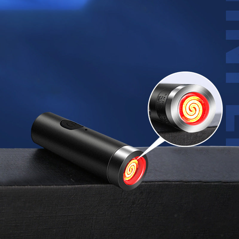 🔥Vente directe d'usine🔥Briquet à spirale sans flamme et coupe-vent avec porte-clés