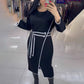 💕Nouveau produit💕Robe taille haute tendance pour femme à manches longues