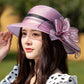 👒Fabrication artisanale de haute qualité🔥Chapeau à fleurs à large bord à la mode, protection contre les UV