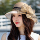 👒Fabrication artisanale de haute qualité🔥Chapeau à fleurs à large bord à la mode, protection contre les UV