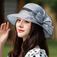 👒Fabrication artisanale de haute qualité🔥Chapeau à fleurs à large bord à la mode, protection contre les UV
