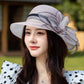 👒Fabrication artisanale de haute qualité🔥Chapeau à fleurs à large bord à la mode, protection contre les UV