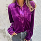 🌸Printemps 50% de réduction💐Chemise boutonnée à manches longues avec poche pour femmes