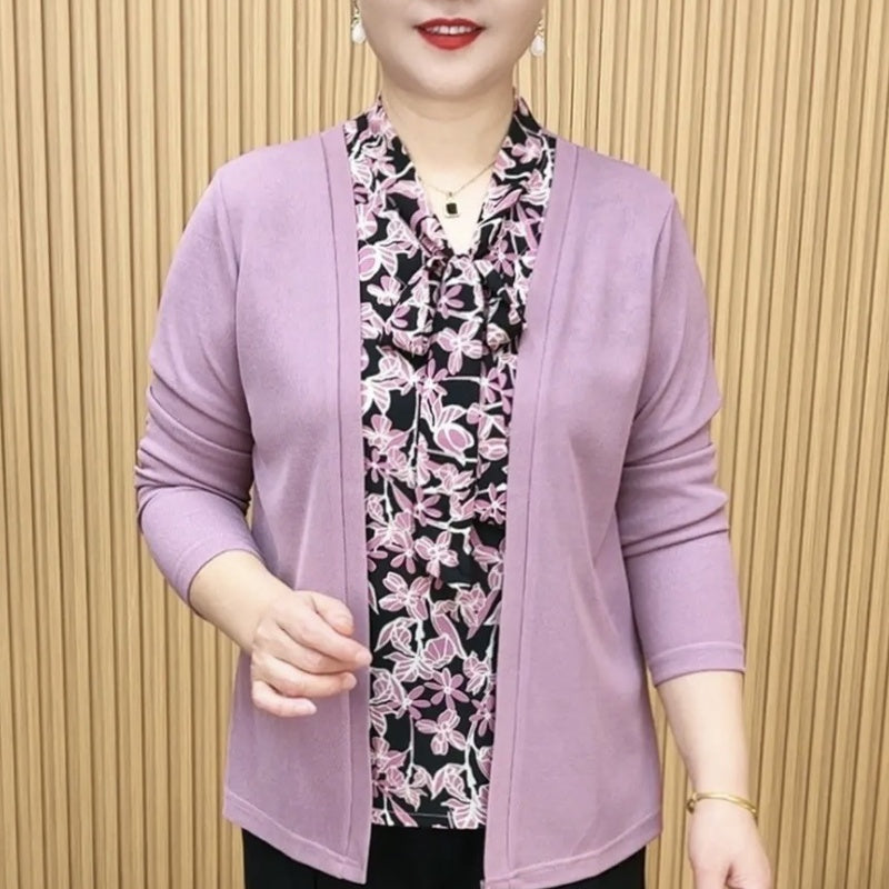 ✨️50 % de réduction✨️Top deux pièces confortable en patchwork pour femme