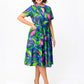 👗Robe midi imprimée à manches courtes pour femmes🔥