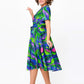 👗Robe midi imprimée à manches courtes pour femmes🔥