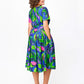 👗Robe midi imprimée à manches courtes pour femmes🔥