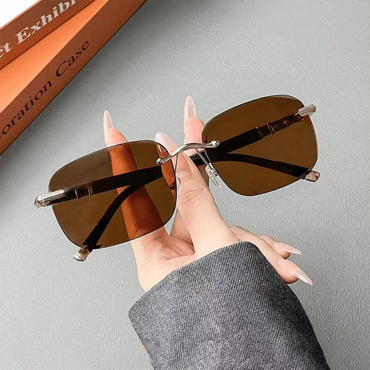🕶️55% DE RÉDUCTION !✨ Lunettes de Soleil HD Sans Cadre Ultra-Légères - Protection UV400 et Vision sans Distortion 🌞📦