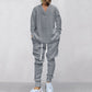 💥55% de réduction💥 Ensemble 2 pièces pour homme composé d'un sweat-shirt baggy avec col en V et d'un pantalon de jogging