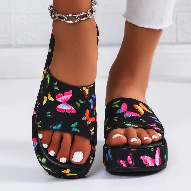 🦋Chaussons à plateforme antidérapants et absorbant la transpiration🔥