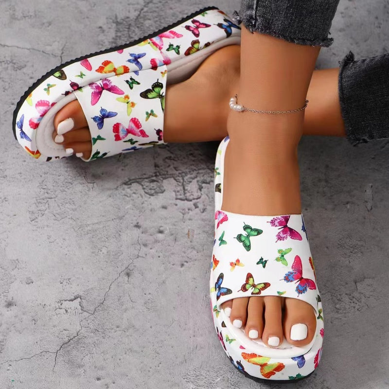 🦋Chaussons à plateforme antidérapants et absorbant la transpiration🔥