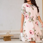 🌹Nouveaux produits du printemps🌹 Robe en mousseline avec pétales évasés de rose