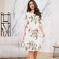 🌹Nouveaux produits du printemps🌹 Robe en mousseline avec pétales évasés de rose