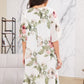 🌹Nouveaux produits du printemps🌹 Robe en mousseline avec pétales évasés de rose