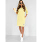 🌸Offres de printemps🌸 Robe à manches 3/4 avec col rond et poches(50 % de réduction)