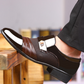 👞Chaussures formelles classiques en cuir véritable PU résistant au glissement pour hommes🔥 (53% de réduction)