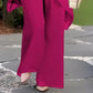✨️Nouveaux arrivages✨️Deux-pièces pour femmes : Charmant top asymétrique & pantalon à jambes larges（🔥52 % de réduction）
