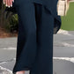 ✨️Nouveaux arrivages✨️Deux-pièces pour femmes : Charmant top asymétrique & pantalon à jambes larges（🔥52 % de réduction）