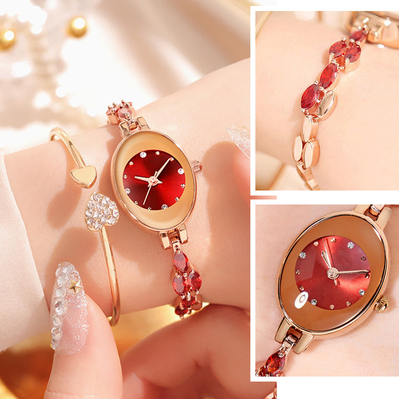⌚Nouveautés tendance 2025🔥Montre bracelet en zircon coloré pour femme