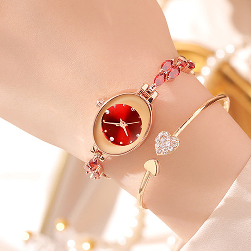 ⌚Nouveautés tendance 2025🔥Montre bracelet en zircon coloré pour femme