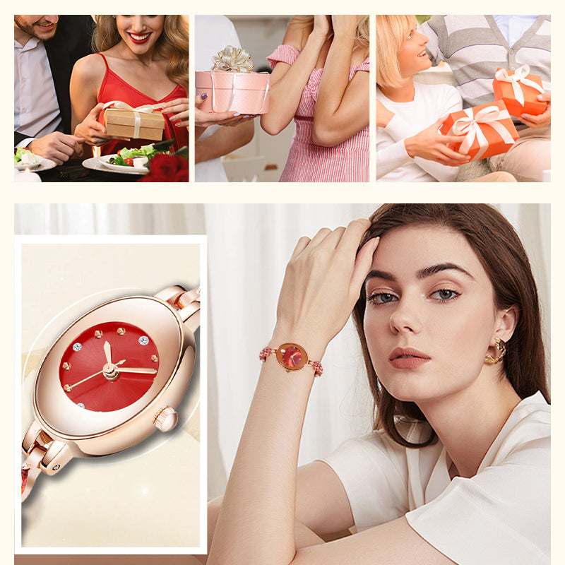 ⌚Nouveautés tendance 2025🔥Montre bracelet en zircon coloré pour femme