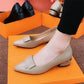👠Promotion d'été🐂Talons hauts élégants en cuir de vache à talons bas pour femmes（🔥52 % de réduction）