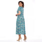 👗Soldes de début d'été🎉Robe d'été en mousseline à motifs(🔥50 % de réduction）