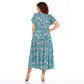 👗Soldes de début d'été🎉Robe d'été en mousseline à motifs(🔥50 % de réduction）