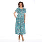 👗Soldes de début d'été🎉Robe d'été en mousseline à motifs(🔥50 % de réduction）