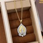 📿✨Pendentif en strass Tour d'or style rétro