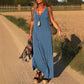 ✨Début de l'été Nouveau✨Robe Cami Maxi à col en V pour femmes
