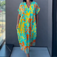 👗Offres spéciales début d'été✨Casual élégant imprimé V - cou robe pour les femmes(🔥50% de réduction)