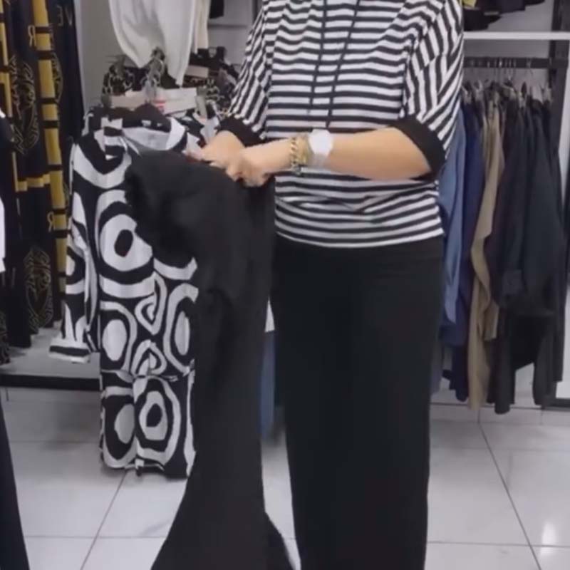 💥Soldes d'été💥Ensemble pour femme composé d'un haut rayé et d'un pantalon uni(🔥55% de réduction)