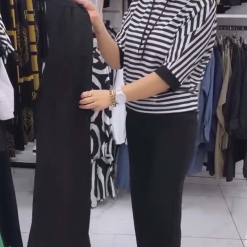 💥Soldes d'été💥Ensemble pour femme composé d'un haut rayé et d'un pantalon uni(🔥55% de réduction)