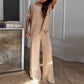 💕55 % de réduction💕Ensemble deux pièces - Top et pantalon asymétriques décontractés pour femmes