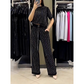 🌸2025 Vente à chaud👠Ensemble deux pièces en tricot rayé à strass pour femmes(40 % de réduction)