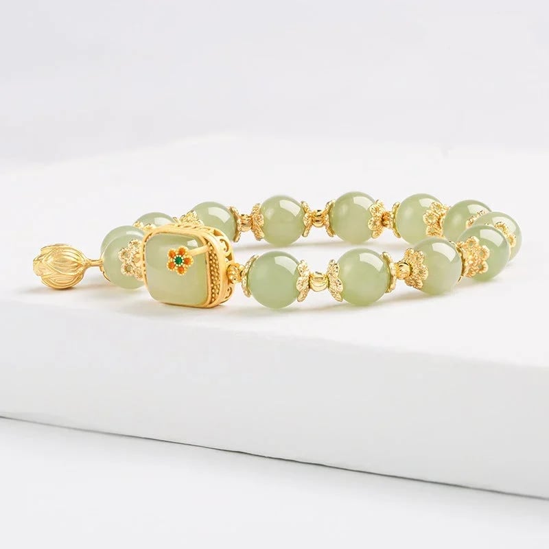 ✨2025 Dernier bracelet✨Bracelet de perles en jade de Hotan