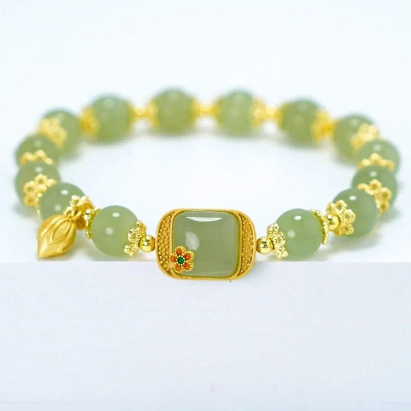 ✨2025 Dernier bracelet✨Bracelet de perles en jade de Hotan