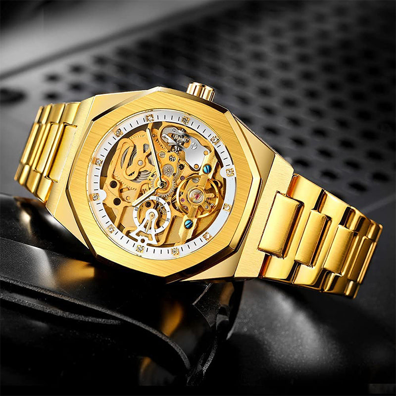 ⌚Spécial limité dans le temps🔥Montre mécanique de luxe squelette pour hommes(🔥55% de réduction)